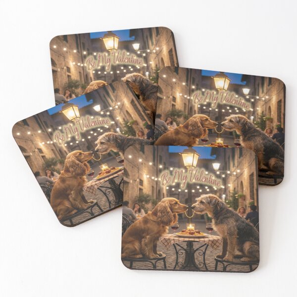 Item preview, Romantic Dinner for Two Dogs designed and sold by Andy Gambino Art.