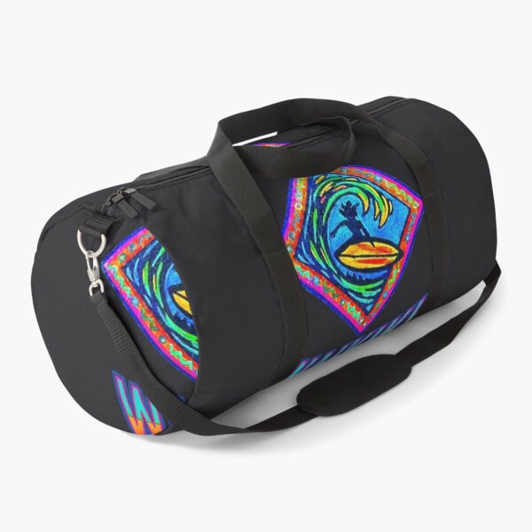 Item preview, WAIKIKI Surf Life Art, Neon Surfer in Motion, Coastal Wave Design designed and sold by Big Bang Canvas.