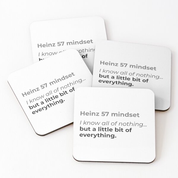 Item preview, Heinz 57 Mindset Quote designed and sold by ItaliStyles.