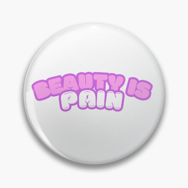 Item preview, Beauty Is Pain - Cute Beauty Biohacker Sticker designed and sold by Stickers For Hackers.