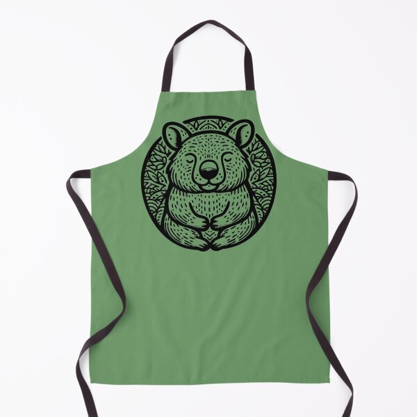 Item preview, Meditative Wombat Mandala – Zen Doodle Aussie Animal Illustration designed and sold by Aritxa.