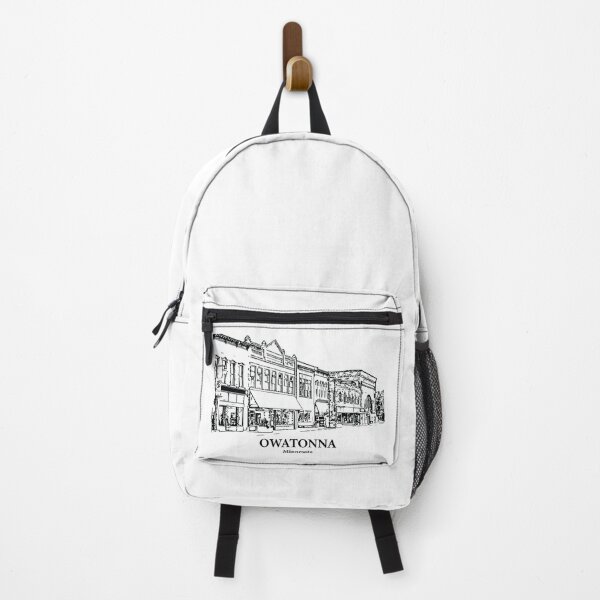 Item preview, Owatonna MN - Ink Cityscape Illustration designed and sold by Lakeric Cityscapes.
