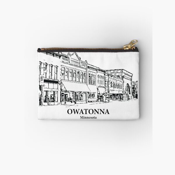 Item preview, Owatonna MN - Ink Cityscape Illustration designed and sold by Lakeric Cityscapes.