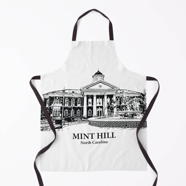 Item preview, Mint Hill NC - Ink Cityscape Illustration designed and sold by Lakeric Cityscapes.