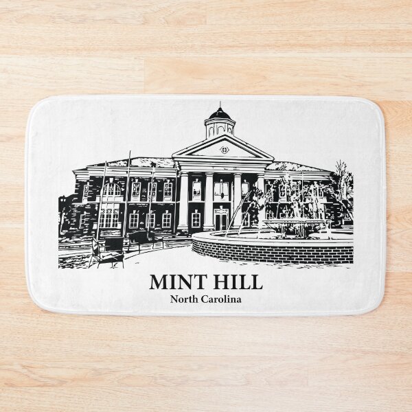 Item preview, Mint Hill NC - Ink Cityscape Illustration designed and sold by Lakeric Cityscapes.