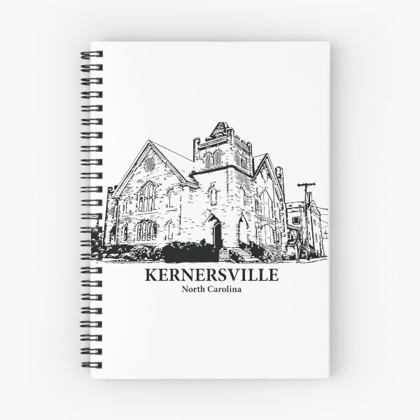 Item preview, Kernersville NC - Ink Cityscape Illustration designed and sold by Lakeric Cityscapes.