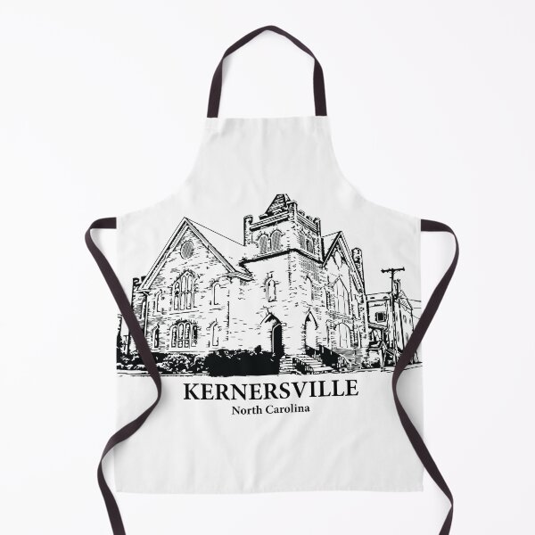 Item preview, Kernersville NC - Ink Cityscape Illustration designed and sold by Lakeric Cityscapes.