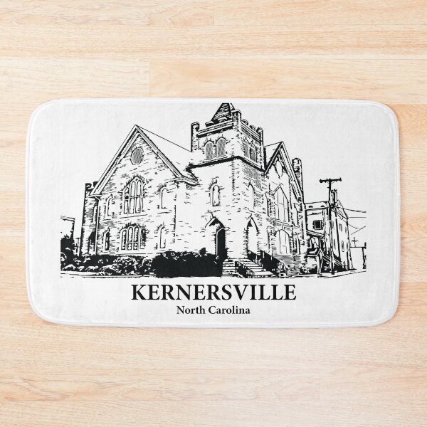 Item preview, Kernersville NC - Ink Cityscape Illustration designed and sold by Lakeric Cityscapes.