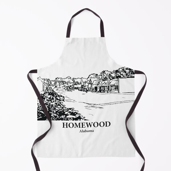 Item preview, Homewood AL - Ink Cityscape Illustration designed and sold by Lakeric Cityscapes.