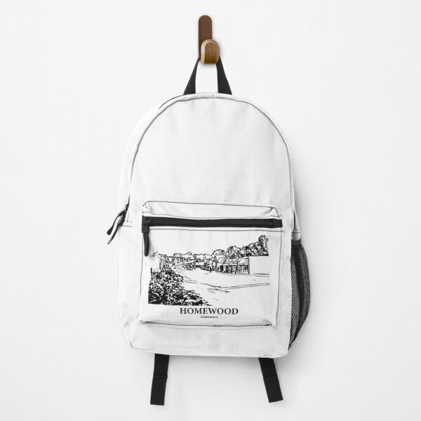 Item preview, Homewood AL - Ink Cityscape Illustration designed and sold by Lakeric Cityscapes.