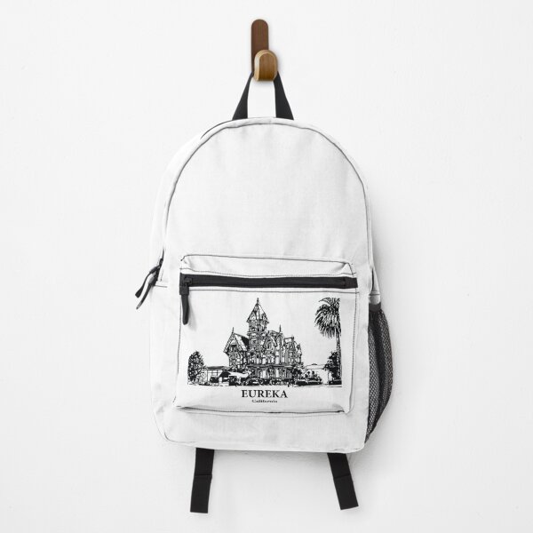 Item preview, Eureka CA - Ink Cityscape Illustration designed and sold by Lakeric Cityscapes.