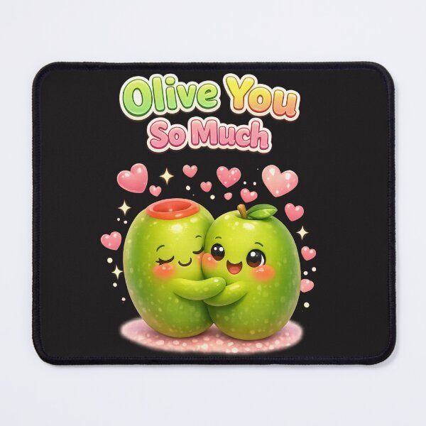 Item preview, Olive You So Much - cute olive couple | Kawaii Valentine's Day Art designed and sold by Moons Studio.