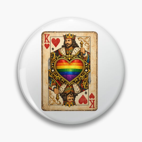 Item preview, Rainbow flag King of Hearts  designed and sold by JETSETPRIDE.