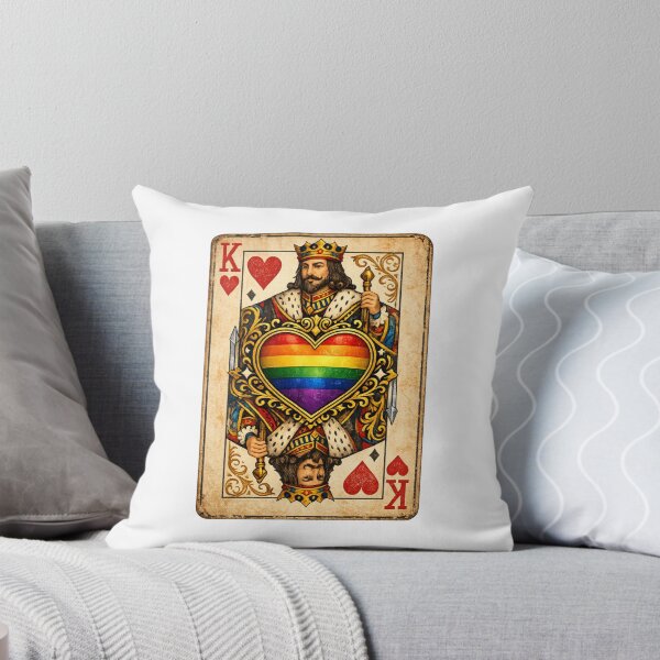 Item preview, Rainbow flag King of Hearts  designed and sold by JETSETPRIDE.