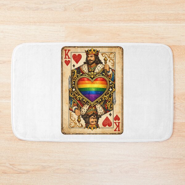 Item preview, Rainbow flag King of Hearts  designed and sold by JETSETPRIDE.