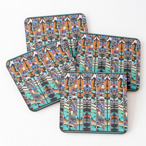 Item preview, Harlequin Style  3D Noise 180 x 360 Frame Combo with black frame designed and sold by Gail Moore.