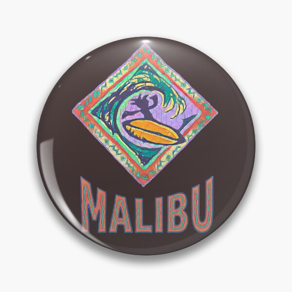 Item preview, MALIBU BEACH Surf Life Art, Neon Surfer in Motion designed and sold by Big Bang Canvas.