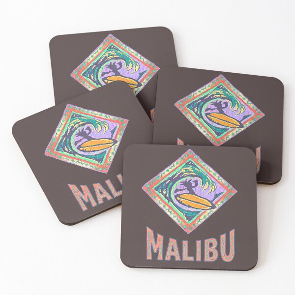 Item preview, MALIBU BEACH Surf Life Art, Neon Surfer in Motion designed and sold by Big Bang Canvas.