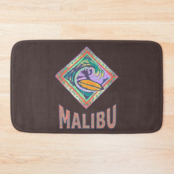 Item preview, MALIBU BEACH Surf Life Art, Neon Surfer in Motion designed and sold by Big Bang Canvas.