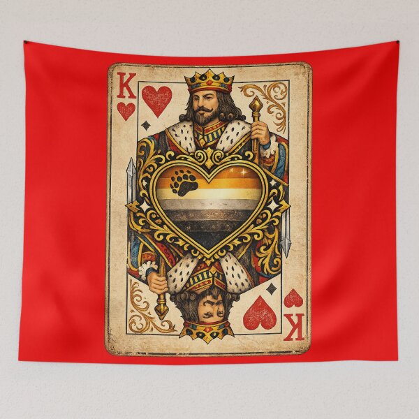 Item preview, Bear flag King of Hearts  designed and sold by JETSETPRIDE.