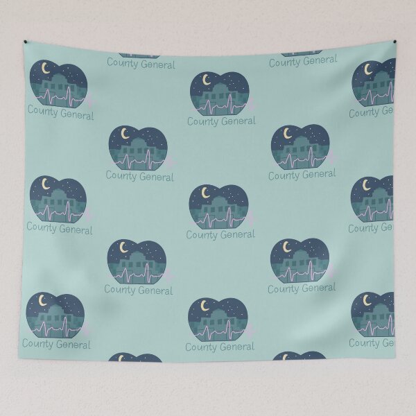 Item preview, County General ER Night Skyline designed and sold by Faithalexandra4.