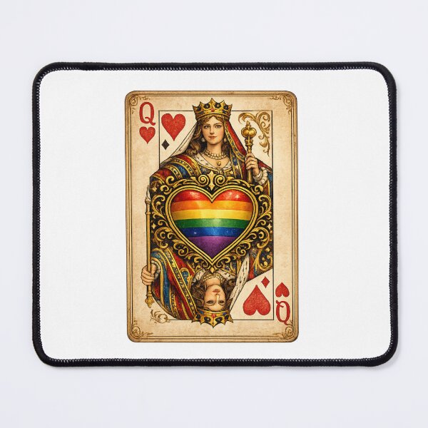 Item preview, Rainbow flag queen of Hearts designed and sold by JETSETPRIDE.