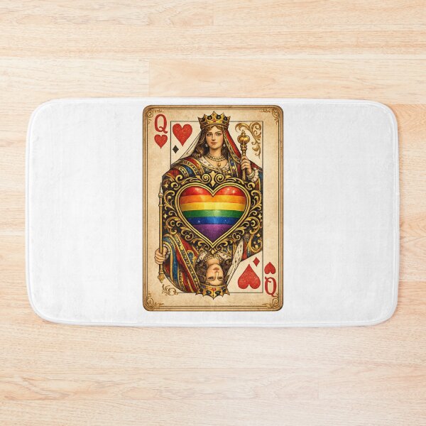 Item preview, Rainbow flag queen of Hearts  designed and sold by JETSETPRIDE.