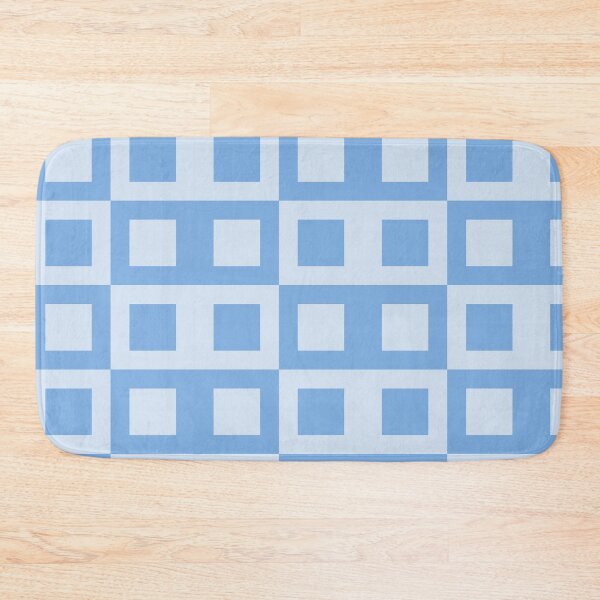Item preview, Light Blue Squares Stickers Prints Posters Wall Art Magnet Home Coffee Cup Decoration TShirt Stationary Notebook Magnet Hat Kitchen Work School Office Redbubble Shop designed and sold by Saritas Boutique Shop.