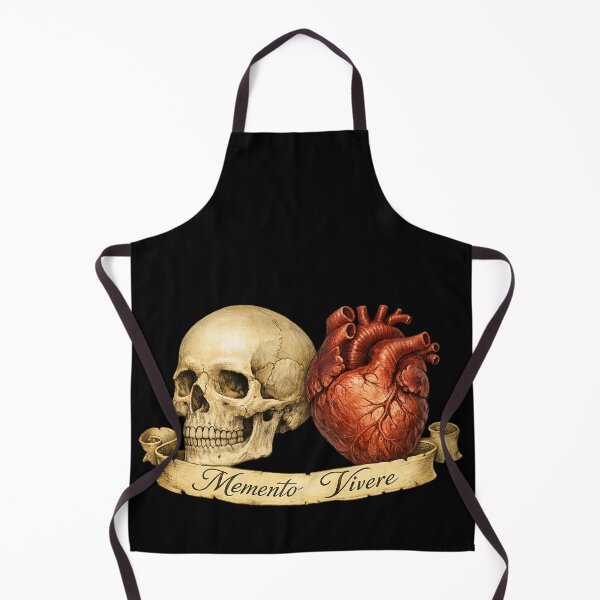 Item preview, Memento Vivere – Skull and Heart Symbol designed and sold by Mouraludia.