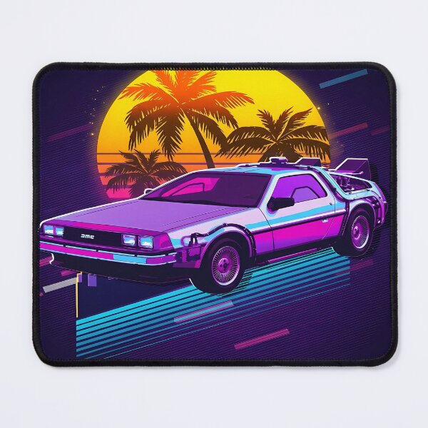 Item preview, Jurassic Park DeLorean Retro Art designed and sold by Bensoncreatives.