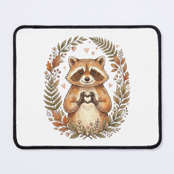 Item preview, Valentine Raccoon Cute Raccoon Love Valentine Raccoon Heart designed and sold by OlakunleOloroz.