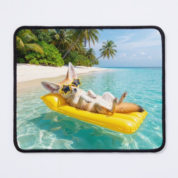 Item preview, Fennec Fox Relaxes in a Caribbean Paradise designed and sold by Tridentulus.