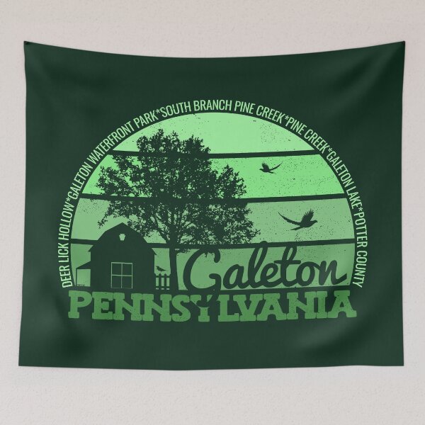 Item preview, Galeton Pennsylvania Sunset Retro Vintage Local Pride Logo designed and sold by CRHPOD20.