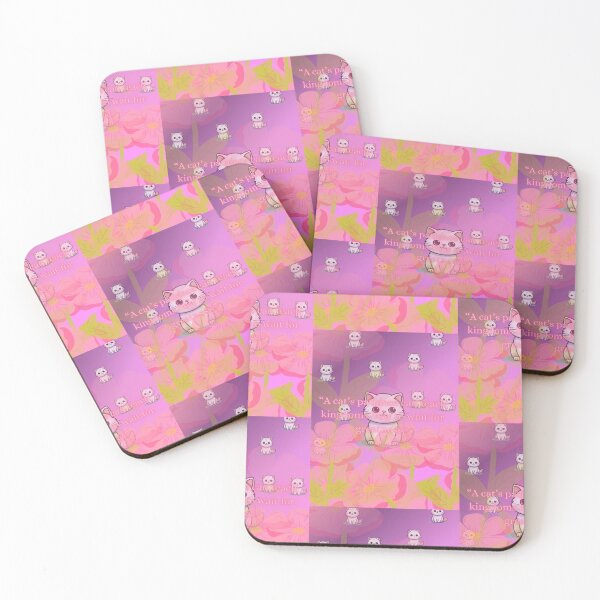 Item preview, Cute pink anime baby cat design designed and sold by kerissfantasyart .