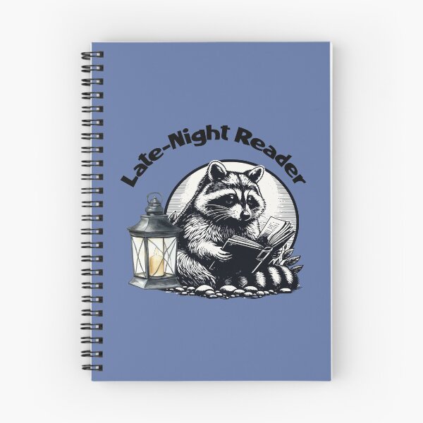 Item preview, Late Night Reader Raccoon Funny Bookworm designed and sold by Sachie's Studio.
