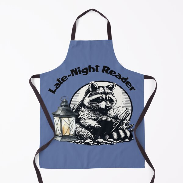 Item preview, Late Night Reader Raccoon Funny Bookworm designed and sold by Sachie's Studio.