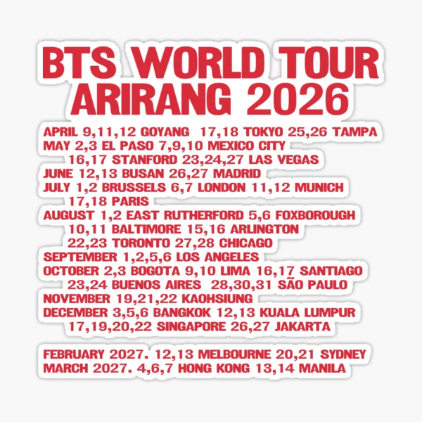 BTS World Tour 2026 Arirang. #4