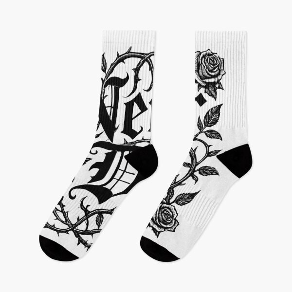 Item preview, Never Die – Gothic Rose Typography designed and sold by StormVape.