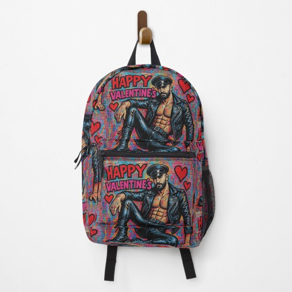 Item preview, Gay Leather Love Valentine's Day Graffiti Street Art Gay Pride Graphic Design designed and sold by ItsAKinkThing.