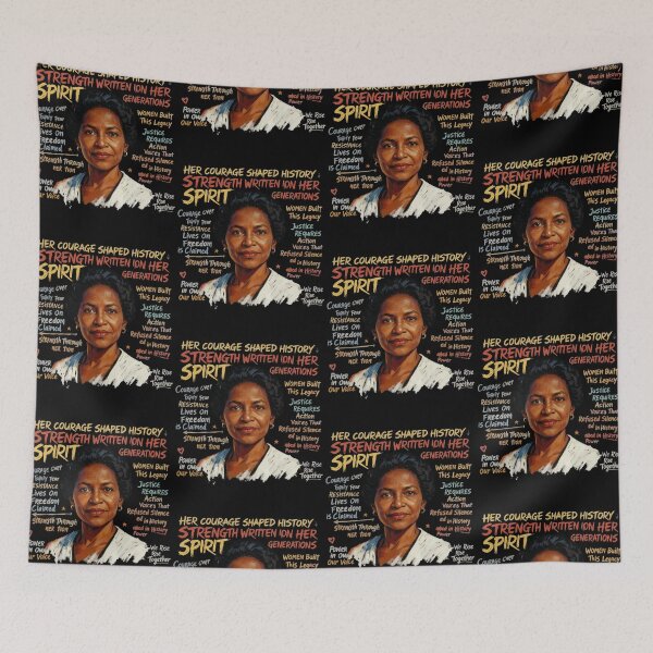 Item preview, Black History We Rise Her Courage Shaped History Strength Written On Her designed and sold by jakaun.
