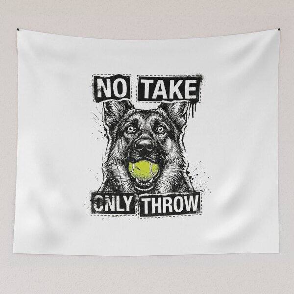 Item preview, No Take Only Throw German Shepherd Grunge Art designed and sold by AdyKurniawan.