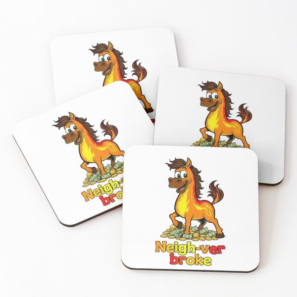 Item preview, Neigh-ver Broke - Funny Fire Horse 2026 Money Motivation designed and sold by Teepot888.