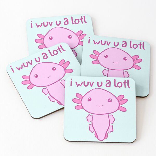 Item preview, I wuv you a lotl - Cute Axolotl - I love you designed and sold by EvergreenRevolt.