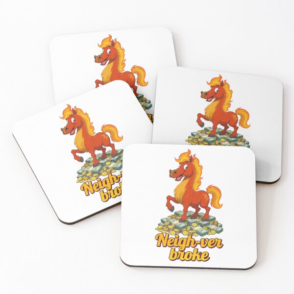 Item preview, Copy of Neigh-ver Broke - Funny Fire Horse 2026 Money Motivation designed and sold by Teepot888.