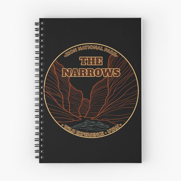 Item preview, The Narrows Zion National Park Line Art  designed and sold by wildexperience.