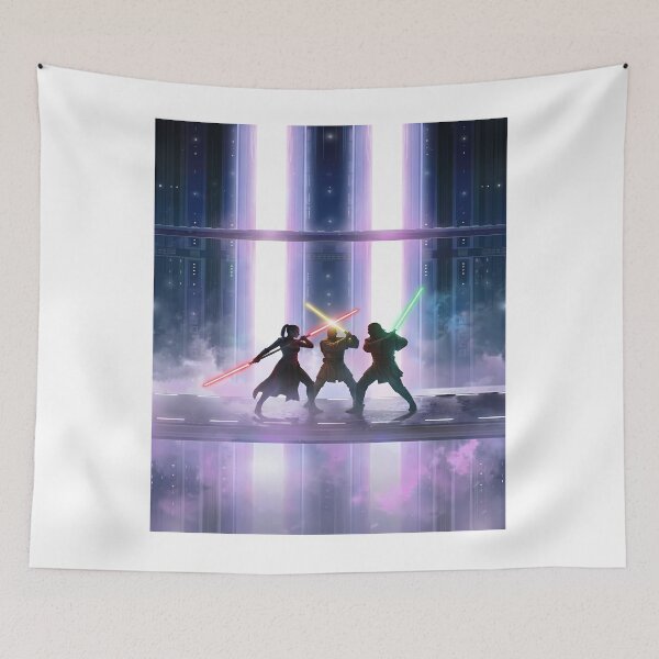 Item preview, Lightsaber Duel in a Futuristic City designed and sold by Bkrayo.