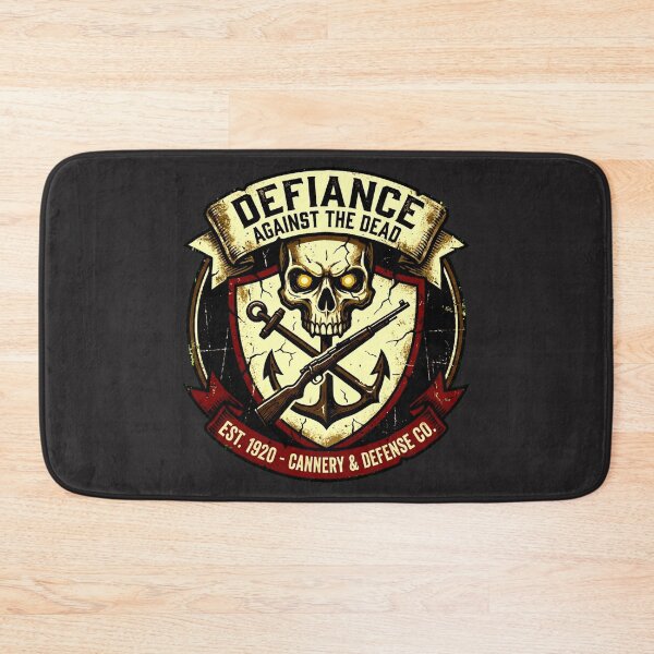 Item preview, Canning Factory Revenant Tactical Retro Woodblock Skull Emblem designed and sold by Thaivi Design.