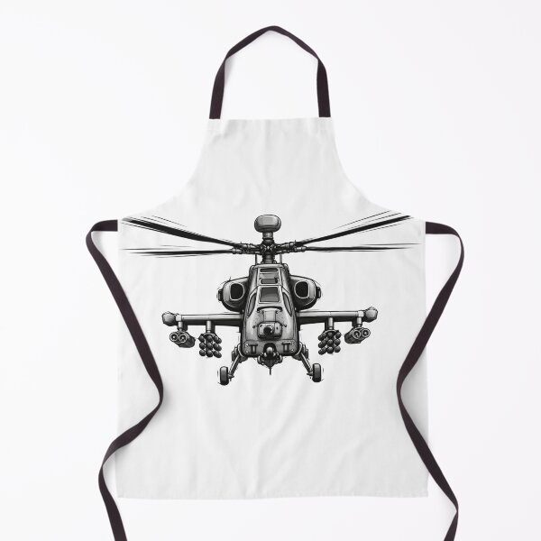 Item preview, Agusta A129 Mangusta Front View Helicopter Illustration designed and sold by Combat Skies.