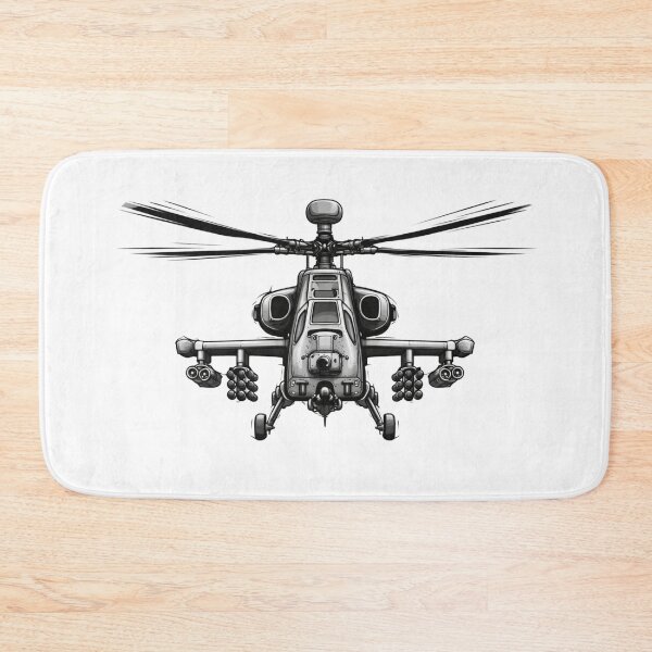 Item preview, Agusta A129 Mangusta Front View Helicopter Illustration designed and sold by Combat Skies.