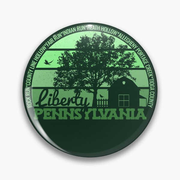 Item preview, Liberty Pennsylvania Sunset Retro Vintage Local Pride Logo designed and sold by CRHPOD20.